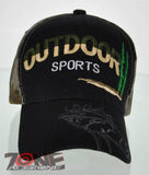 NEW! OUTDOOR SPORTS HUNTER HUNT ELK BUCK CAP HAT BLACK CAMO