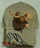 HUNTER MOOSE OUTDOOR SPORTS FLAME CAP HAT TAN