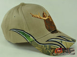 HUNTER MOOSE OUTDOOR SPORTS FLAME CAP HAT TAN