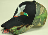 NEW! DUCK OUTDOOR HUNTING HUNTER SIDE FLAME CAP HAT BLACK