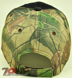 NEW! DUCK OUTDOOR HUNTING HUNTER SIDE FLAME CAP HAT BLACK