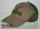 NEW! HUNTER HUNT DEER BUCK OUTDOOR SPORTS SIDE FRAME CAP HAT TAN