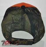 NEW! DEER HUNTER BUCK OUTDOOR SPORT CAP HAT ORENGE CAMO