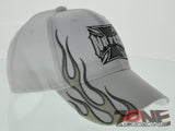 NEW NO FEAR RIDE HARD CHOPPERS BIKER CROSS CAP HAT WHITE