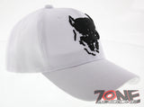 NEW! PIT BULL DOG PITBULL BALL CAP HAT WHITE