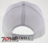 NEW! PIT BULL DOG PITBULL BALL CAP HAT WHITE