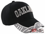 NEW! OAKLAND CALIFORNIA CA STATE USA BASEBALL CAP HAT BLACK