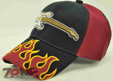 WHOLESALE NEW! ROCK GITAR FLAME CAP HAT BLACK