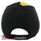 NEW! JAMAICA FLAG BALL CAP HAT BLACK