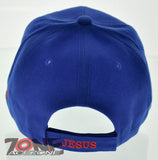 DON'T CROAK WITHOUT JESUS FROG CHRISTIAN BALL CAP HAT ROYAL BLUE