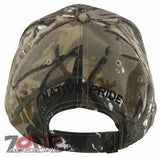 NEW! NATIVE PRIDE BRAVE AXE EAGLE BASEBALL CAP HAT CAMO