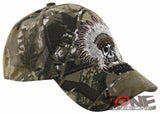 NEW! NATIVE PRIDE HONOR CHIEF SKULL HEAD BASEBALL CAP HAT CAMO