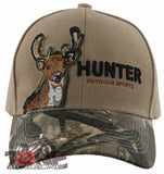 HUNTER OUTDOOR SPORT DEER CAP HAT CAMO TAN