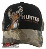 MESH HUNTER OUTDOOR SPORT DEER CAP HAT CAMO BLACK