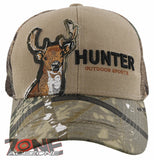 MESH HUNTER OUTDOOR SPORT DEER CAP HAT CAMO TAN