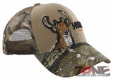 MESH HUNTER OUTDOOR SPORT DEER CAP HAT CAMO TAN