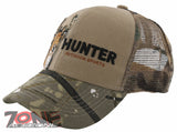 MESH HUNTER OUTDOOR SPORT DEER CAP HAT CAMO TAN