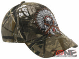 NEW! NATIVE PRIDE HONOR AXE CHIEF SKULL HEAD BASEBALL CAP HAT CAMO