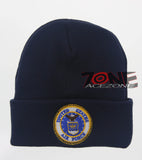 NEW! ROUND US AIR FORCE CAP HAT USAF BEANIE NAVY