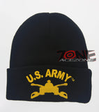 NEW! US ARMY TANK CAP HAT BEANIE BLACK