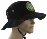 NEW! US ARMY ROUND LICENSED BUCKET MILITARY HAT BOOINE CAP BLACK