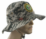 NEW! US ARMY ROUND LICENSED BUCKET MILITARY HAT BOOINE CAP ACU CAMO