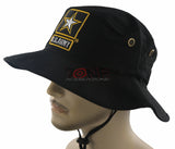 NEW! US ARMY STAR LICENSED BUCKET MILITARY HAT BOOINE CAP BLACK