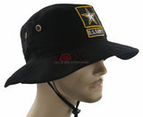 NEW! US ARMY STAR LICENSED BUCKET MILITARY HAT BOOINE CAP BLACK