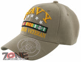 NEW! US NAVY VIETNAM VETERAN SHADOW USN CAP HAT TAN