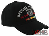 NEW US ARMY SPECIAL FORCES DE OPPRESSO LIBER VIETNAM VETERAN CAP HAT BLACK