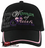 WOMAN OF FAITH PROVERBS 31:30 JESUS CHRISTIAN BASEBALL CAP HAT BLACK