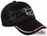 WOMAN OF FAITH PROVERBS 31:30 JESUS CHRISTIAN BASEBALL CAP HAT BLACK