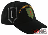 NEW! US ARMY 1ST INFANTRY DIVISION THE BIG RED ONE BALL CAP HAT BLACK