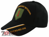 NEW! US ARMY 1ST INFANTRY DIVISION THE BIG RED ONE BALL CAP HAT BLACK