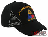 NEW! US ARMY 3RD ARMORED DIVISION SPEARHEAD SIDE LINE CAP HAT BLACK