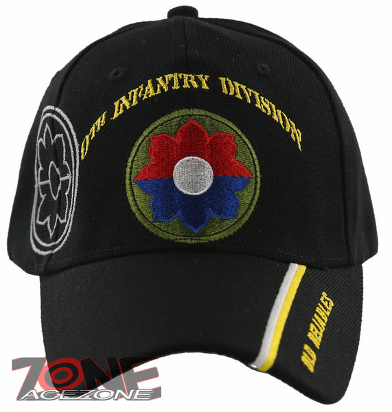 NEW! US ARMY 9TH INFANTRY DIVISION OLD RELIABLES BALL CAP HAT BLACK