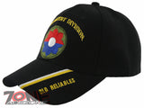 NEW! US ARMY 9TH INFANTRY DIVISION OLD RELIABLES BALL CAP HAT BLACK