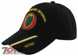 NEW! US ARMY 24TH INFANTRY DIVISION VICTORY BALL CAP HAT BLACK