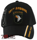 NEW! US ARMY 101ST AIRBORNE SCREAMING EAGLES BALL CAP HAT BLACK