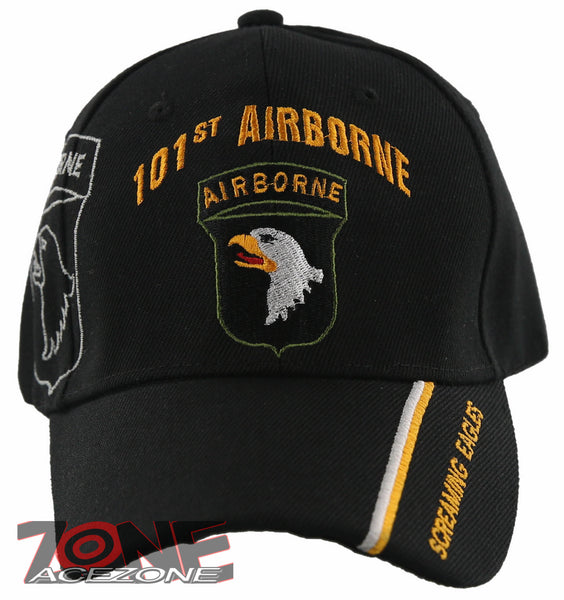 NEW! US ARMY 101ST AIRBORNE SCREAMING EAGLES BALL CAP HAT BLACK ...