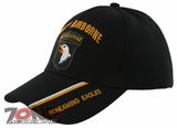 NEW! US ARMY 101ST AIRBORNE SCREAMING EAGLES BALL CAP HAT BLACK