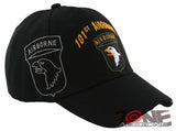 NEW! US ARMY 101ST AIRBORNE SCREAMING EAGLES BALL CAP HAT BLACK