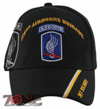 NEW! US ARMY 173RD AIRBORNE BRIGADE SKY SOLDIERS BALL CAP HAT BLACK