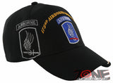 NEW! US ARMY 173RD AIRBORNE BRIGADE SKY SOLDIERS BALL CAP HAT BLACK