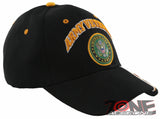 NEW! US ARMY VETERAN SIDE VETERAN FLAG BALL CAP HAT BLACK