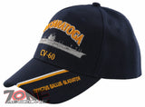 NEW! US NAVY USN USS SARATOGA CV-60 INVICTUS GALLUS GLADIATOR BALL CAP HAT NAVY