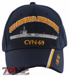 NEW! US NAVY USN USS DWIGHT D. EISENHOWER CVN-69 I LIKE IKE BALL CAP HAT NAVY