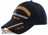 NEW! US NAVY USN USS DWIGHT D. EISENHOWER CVN-69 I LIKE IKE BALL CAP HAT NAVY