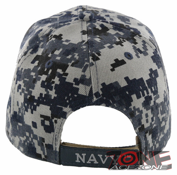 NEW! US NAVY USN RETIRED ROUND SHADOW BALL CAP HAT ACU NAVY CAMO ...