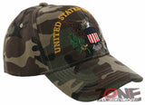 NEW! USA UNITED STATES OF AMERICA EAGLE BALL CAP HAT GREEN CAMO